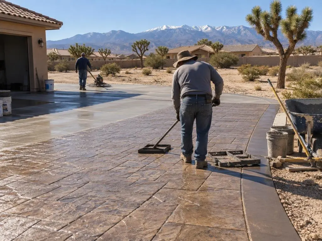 Stamped Concrete in Hesperia, CA